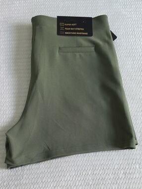 I Believe Olive Green Women's Dress Shorts Brend New